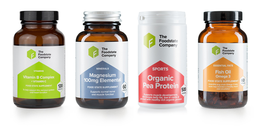 A range of Foodstate Fitness products